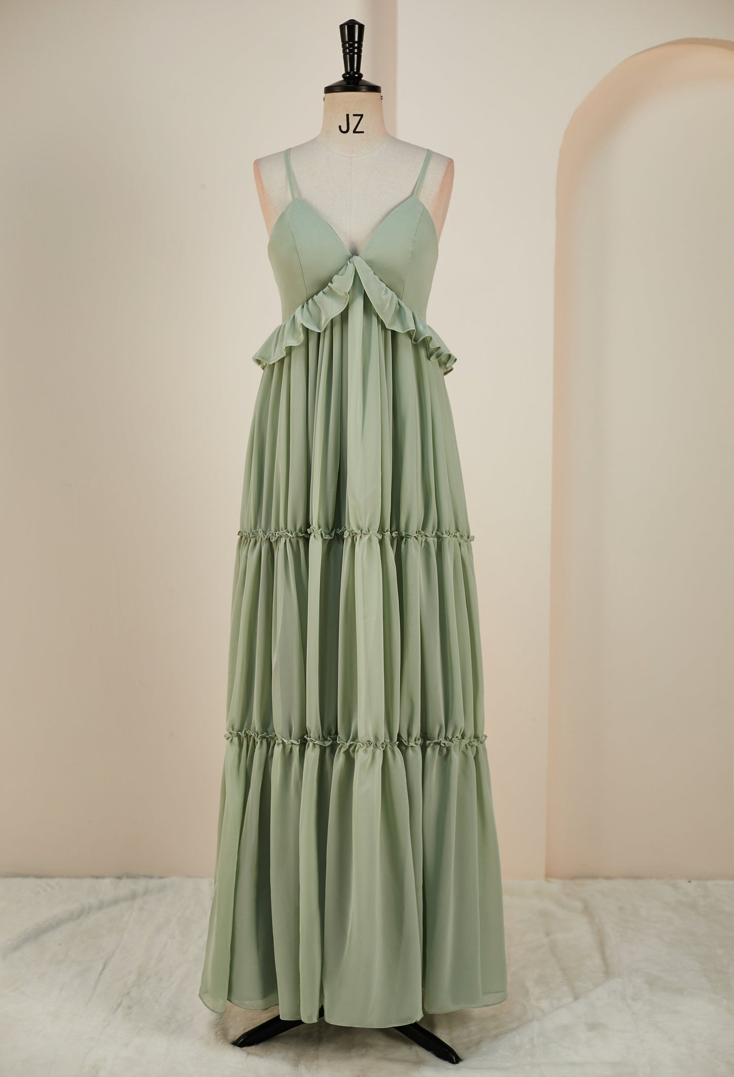 dressimeA-Line Spaghetti Straps Chiffon Bridesmaid Dresses