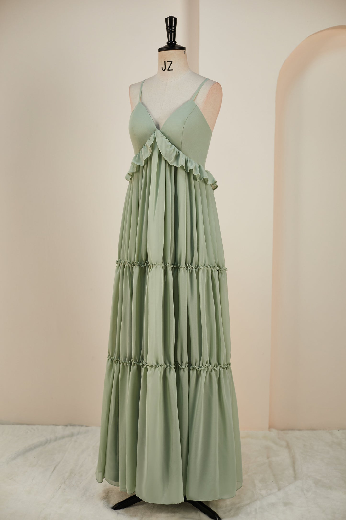 dressimeA-Line Spaghetti Straps Chiffon Bridesmaid Dresses
