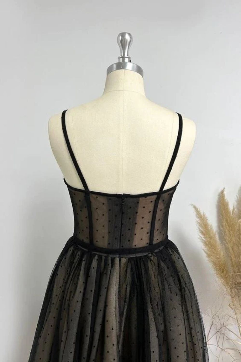 Dressime A Line Spaghetti Straps Tulle Homecoming Dresses dressime