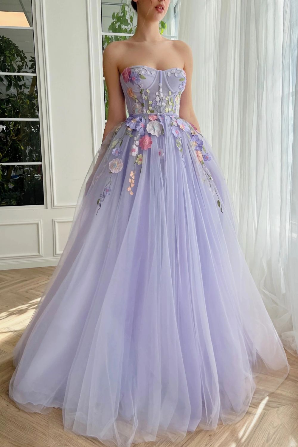 Dressime A Line Sweetheart Tulle Long Evening Dresses Prom Dresses Wit dressime Dressime A Line Sweetheart Tulle Long Evening Dresses Prom Dresses Wit dressime