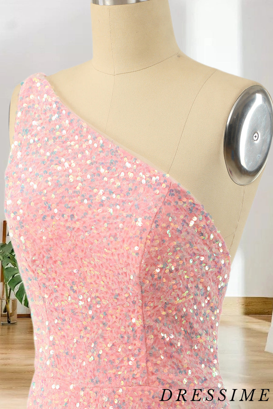 Dressime Bodycon One Shoulder Sequins Short/Mini Homecoming Dresses dressime