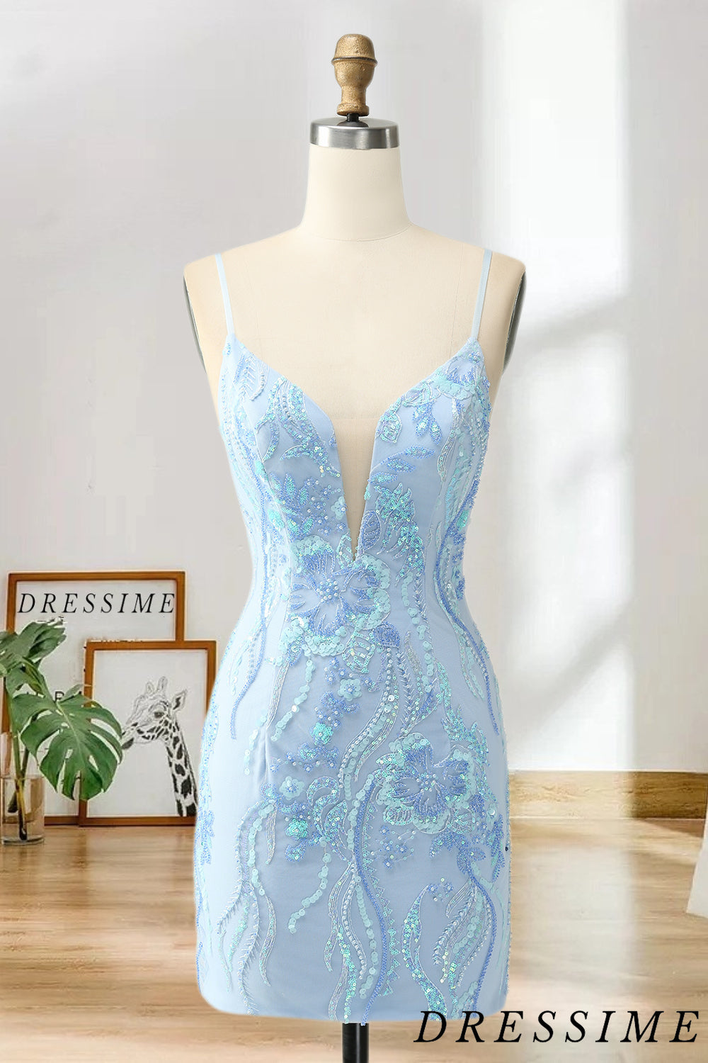 Dressime Bodycon Spaghetti Straps V Neck Tight Short/Mini Homecoming D dressime Dressime Bodycon Spaghetti Straps V Neck Tight Short/Mini Homecoming D dressime