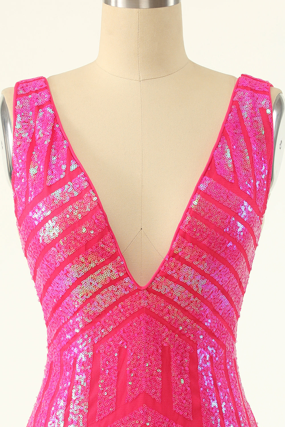 dressimeBodycon V Neck Sequins Homecoming Dresses