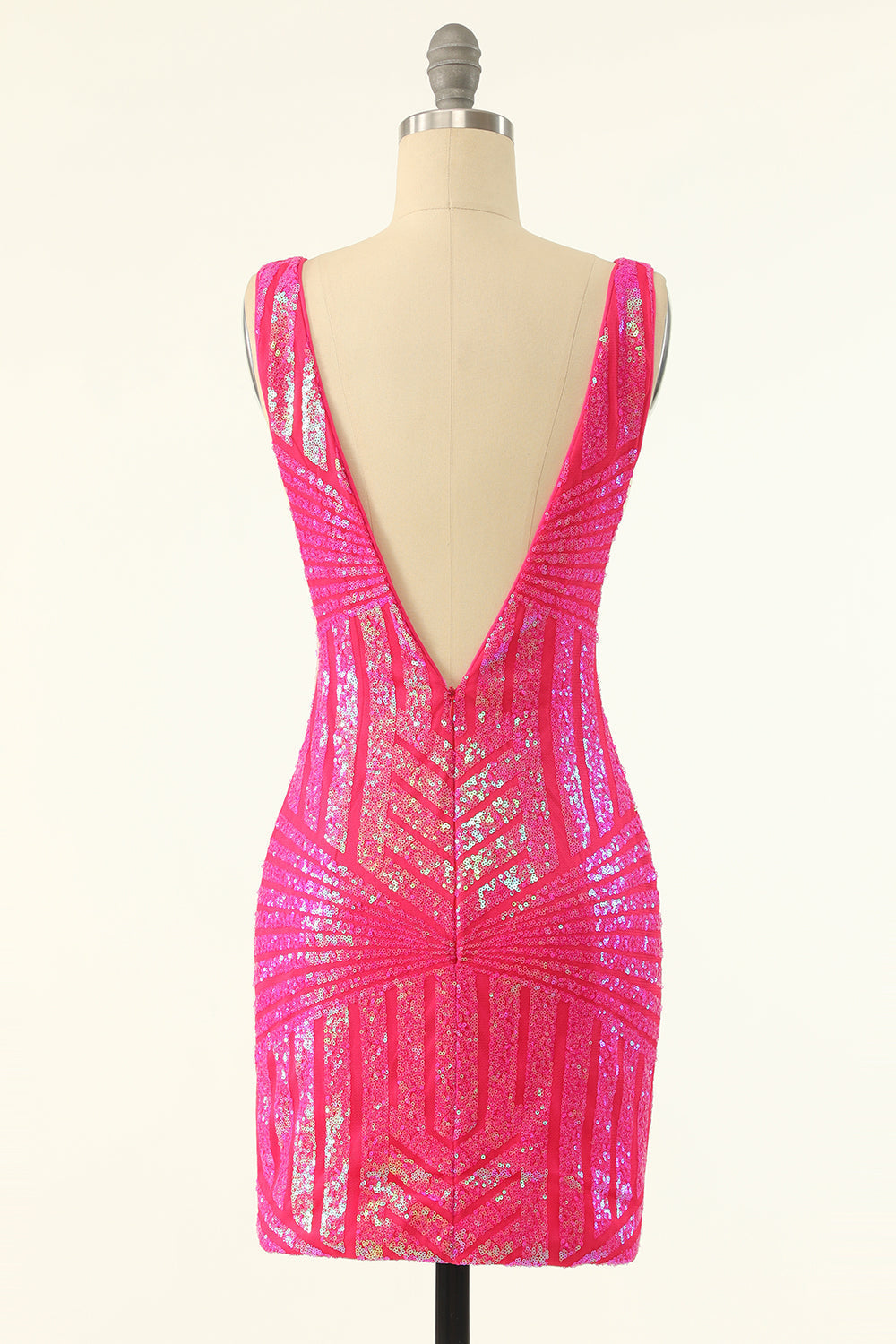 dressimeBodycon V Neck Sequins Homecoming Dresses