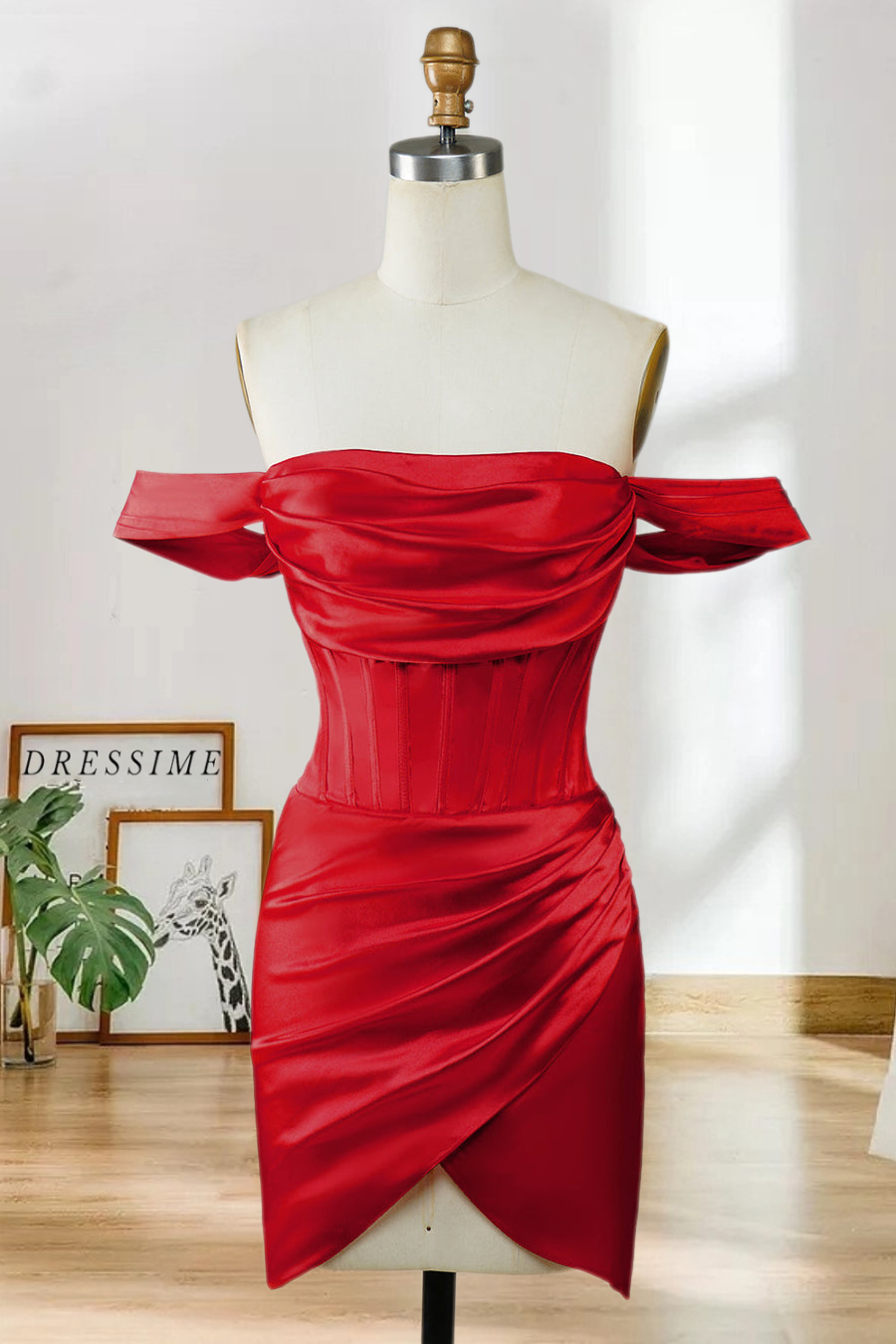 Dressime Cocktail Dresses A Line Off The Shoulder Satin Asymmetrical H dressime Dressime Cocktail Dresses A Line Off The Shoulder Satin Asymmetrical H dressime