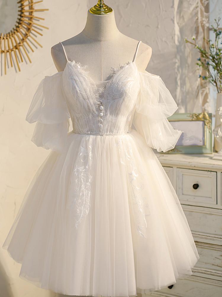 Dressime Homecoming Dresses A-Line Off-The-Shoulder Organza Lace Appli dressime Dressime Homecoming Dresses A-Line Off-The-Shoulder Organza Lace Appli dressime