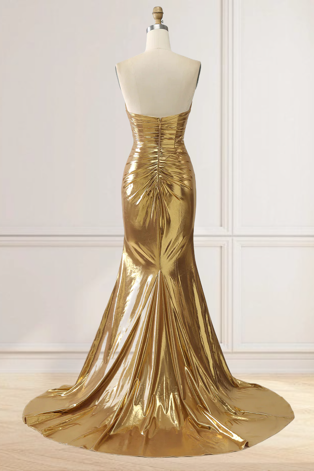 Dressime Mermaid Sweetheart Beaded Long Prom Dress with Slit dressime
