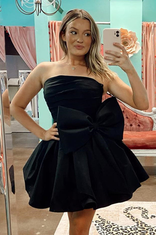 dressimeMini Princess Strapless Ruffled Homecoming Cocktail Dress