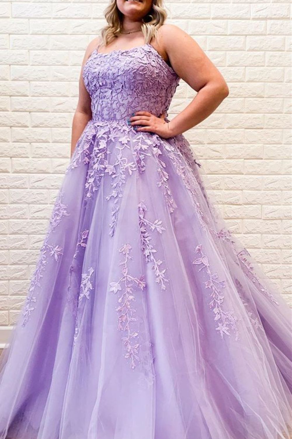 Dressime Plus Size A Line Spaghetti Straps Long Prom Dress With Appliq dressime Dressime Plus Size A Line Spaghetti Straps Long Prom Dress With Appliq dressime