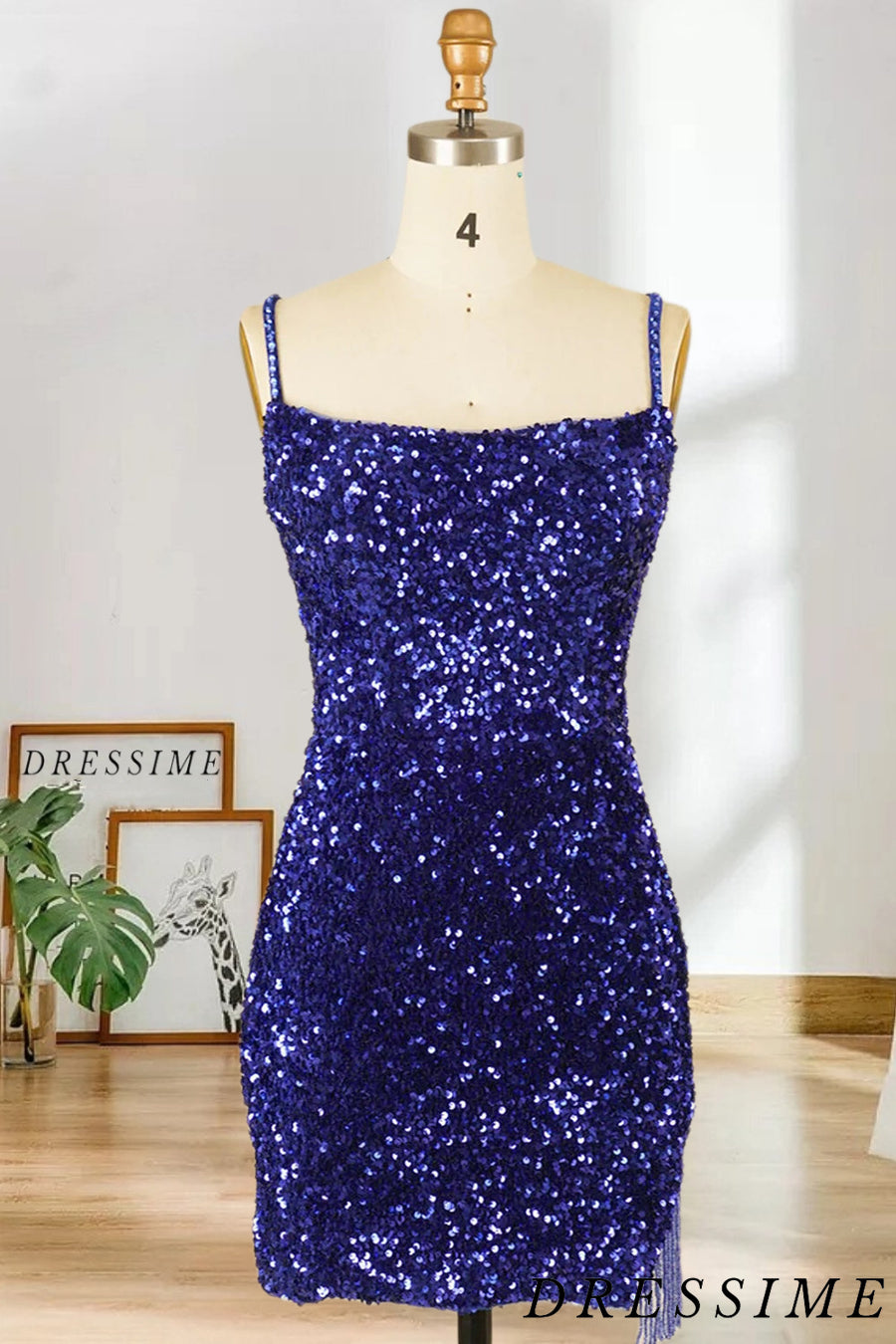 Dressime Plus Size Bodycon Sequins Spaghetti Straps Short Prom Homecom dressime Dressime Plus Size Bodycon Sequins Spaghetti Straps Short Prom Homecom dressime