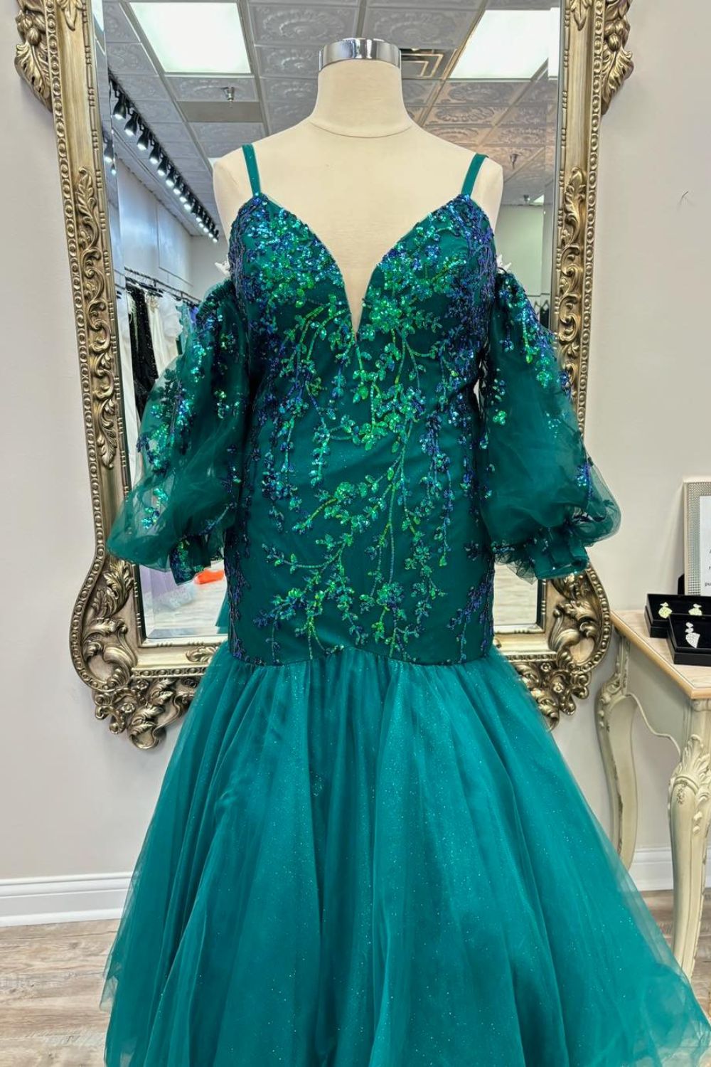 Dressime Plus Size Mermaid Spaghetti Straps Appliques Tulle Long Prom dressime Dressime Plus Size Mermaid Spaghetti Straps Appliques Tulle Long Prom dressime