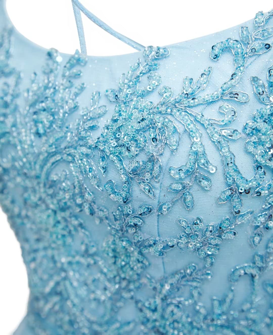 dressimePuffy A Line Tulle Spaghetti Straps Beading Homecoming Dresses Short Cocktail Dress for Teens