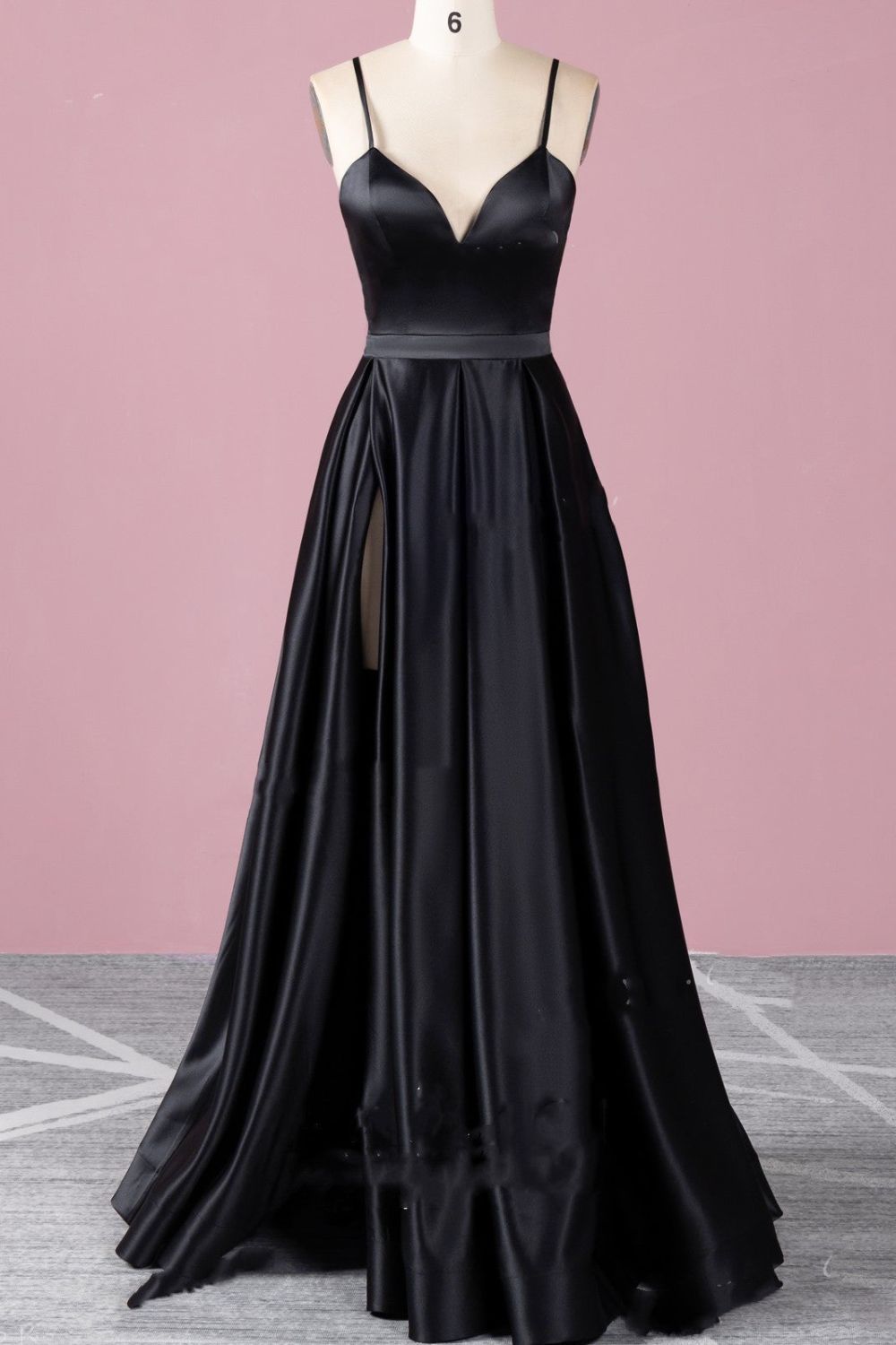 Dressime Sexy A line High Slit V Neck Spaghetti Straps Prom Dress Pock dressime Dressime Sexy A line High Slit V Neck Spaghetti Straps Prom Dress Pock dressime