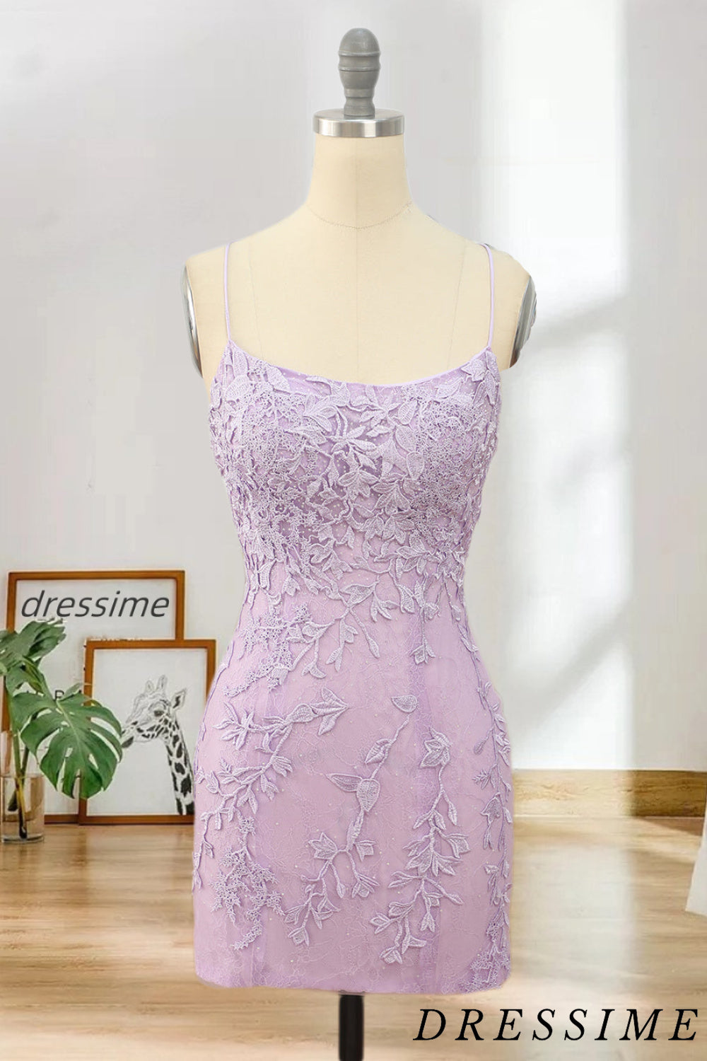 Dressime Sexy Sheath Lace Appliques Spaghetti Straps Homecoming Dresse dressime Dressime Sexy Sheath Lace Appliques Spaghetti Straps Homecoming Dresse dressime