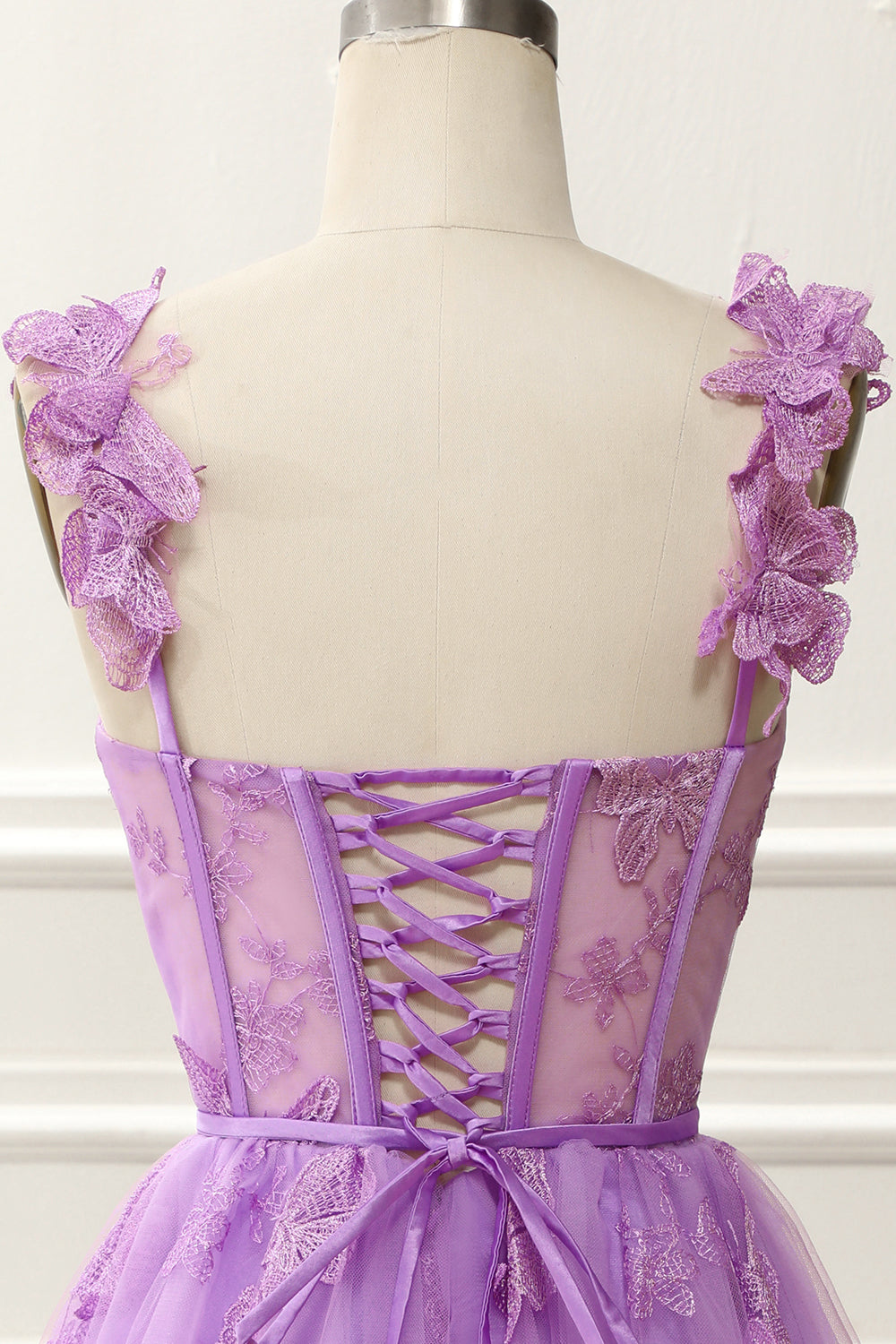 dressimeSpaghetti Straps Butterfly A Line Tulle Butterfly Short/Mini Homecoming Dresses