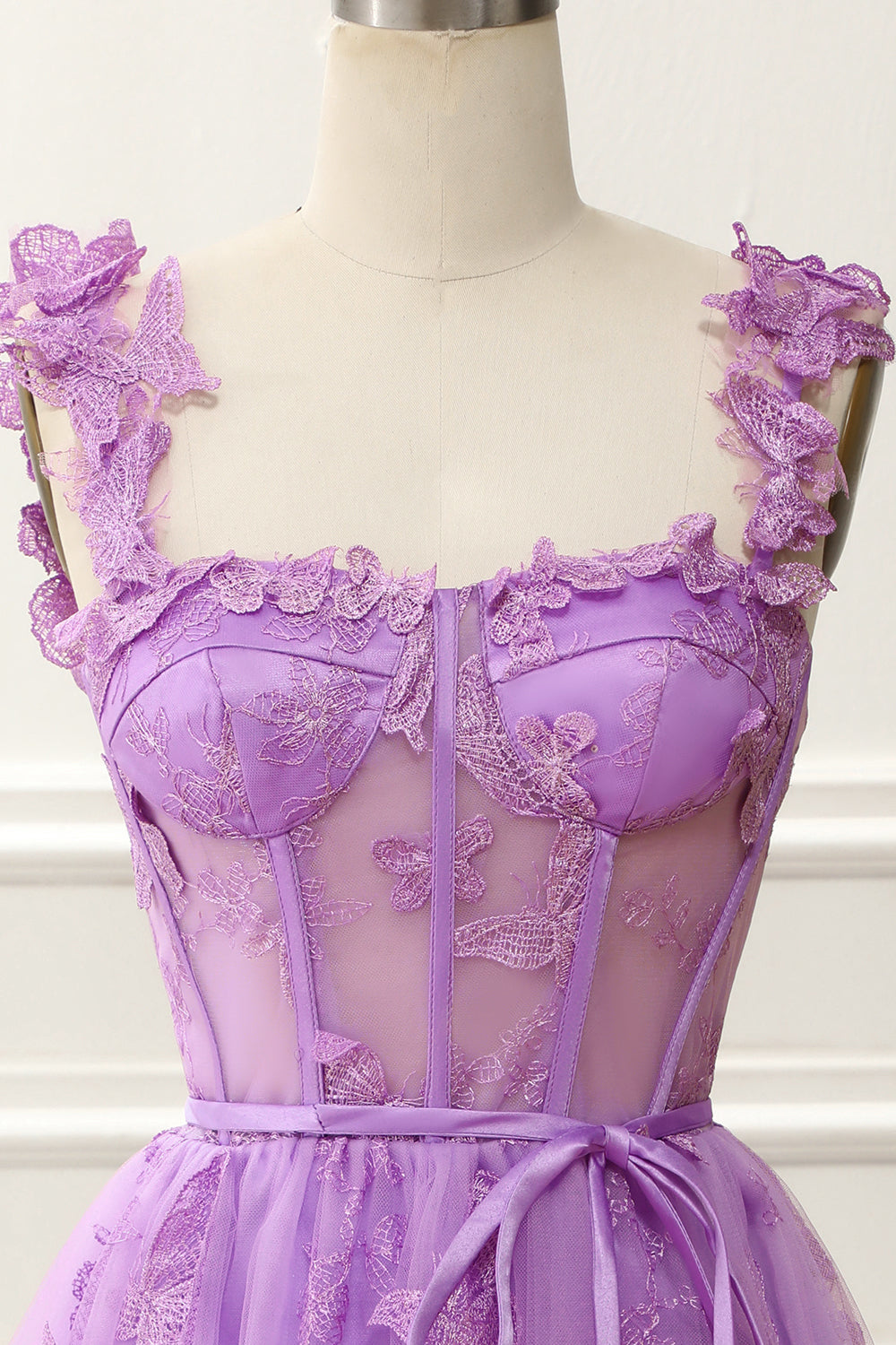 dressimeSpaghetti Straps Butterfly A Line Tulle Butterfly Short/Mini Homecoming Dresses