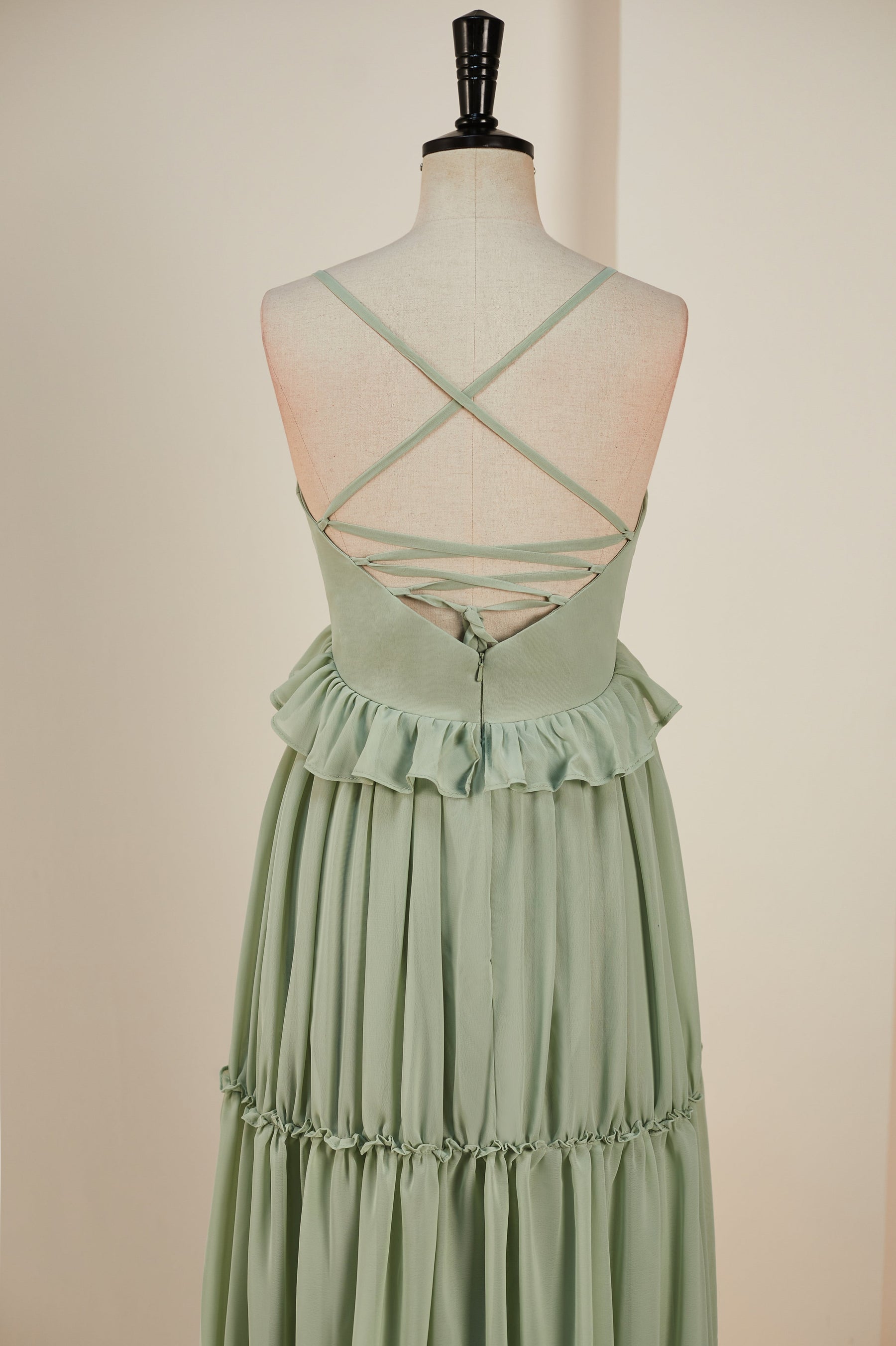 dressimeA-Line Spaghetti Straps Chiffon Bridesmaid Dresses
