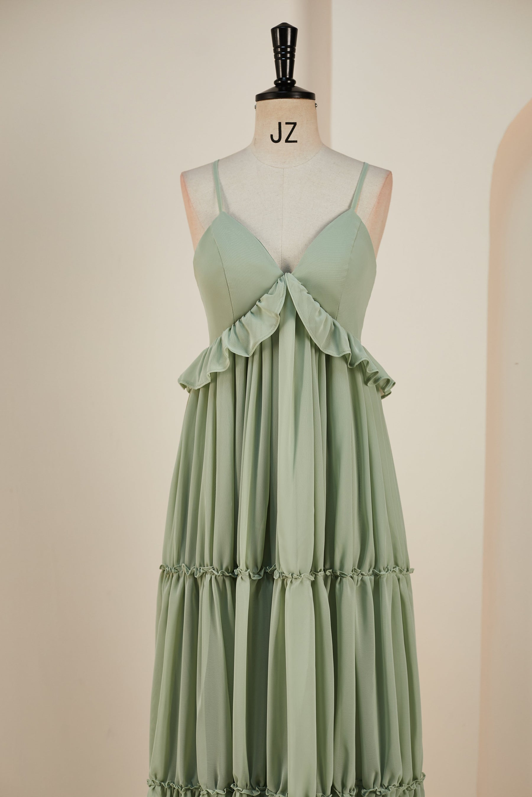 dressimeA-Line Spaghetti Straps Chiffon Bridesmaid Dresses