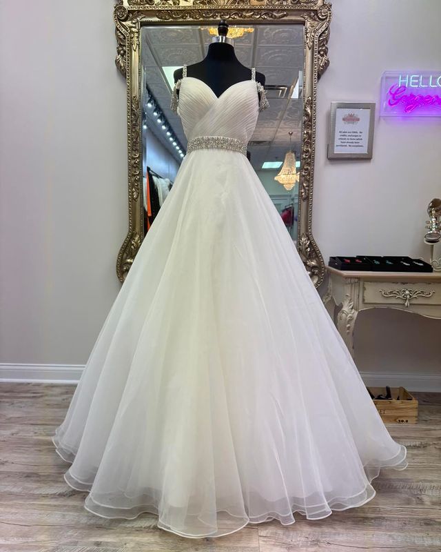 Dressime A-Line Beaded Cold-Shoulder Prom Dress With Beaded dressime