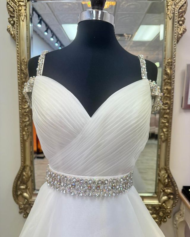 Dressime A-Line Beaded Cold-Shoulder Prom Dress With Beaded dressime