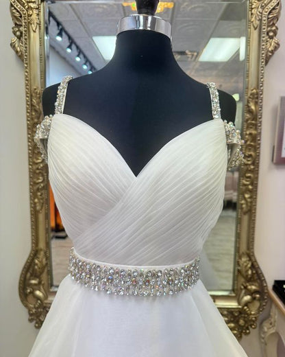 Dressime A-Line Beaded Cold-Shoulder Prom Dress With Beaded dressime