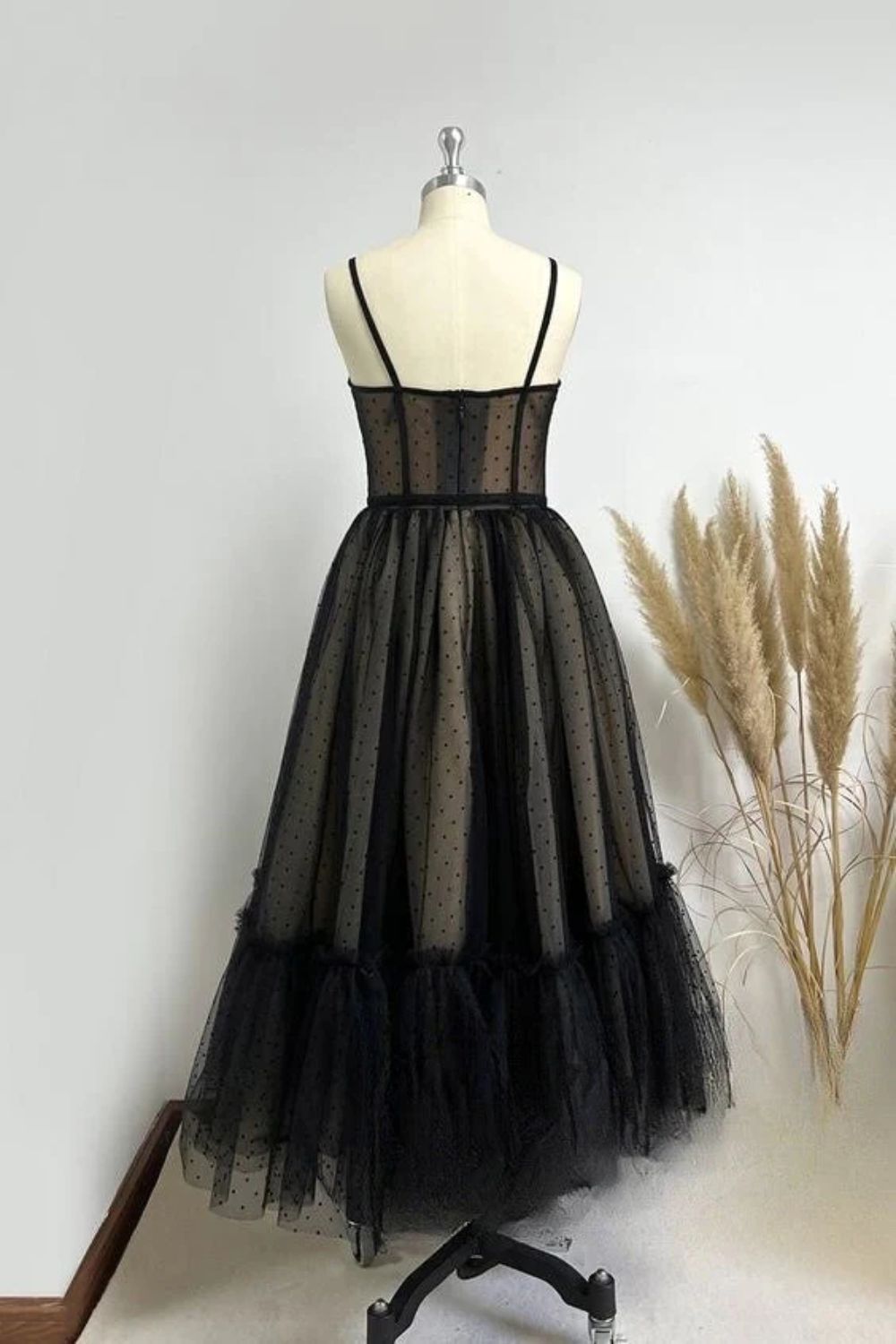 Dressime A Line Spaghetti Straps Tulle Homecoming Dresses dressime
