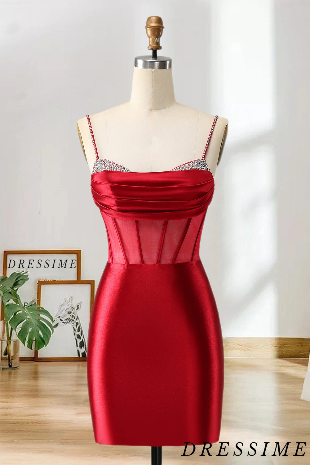 Dressime Bodycon Spaghetti Straps Satin Corset Short/Mini Homecoming D dressime Dressime Bodycon Spaghetti Straps Satin Corset Short/Mini Homecoming D dressime