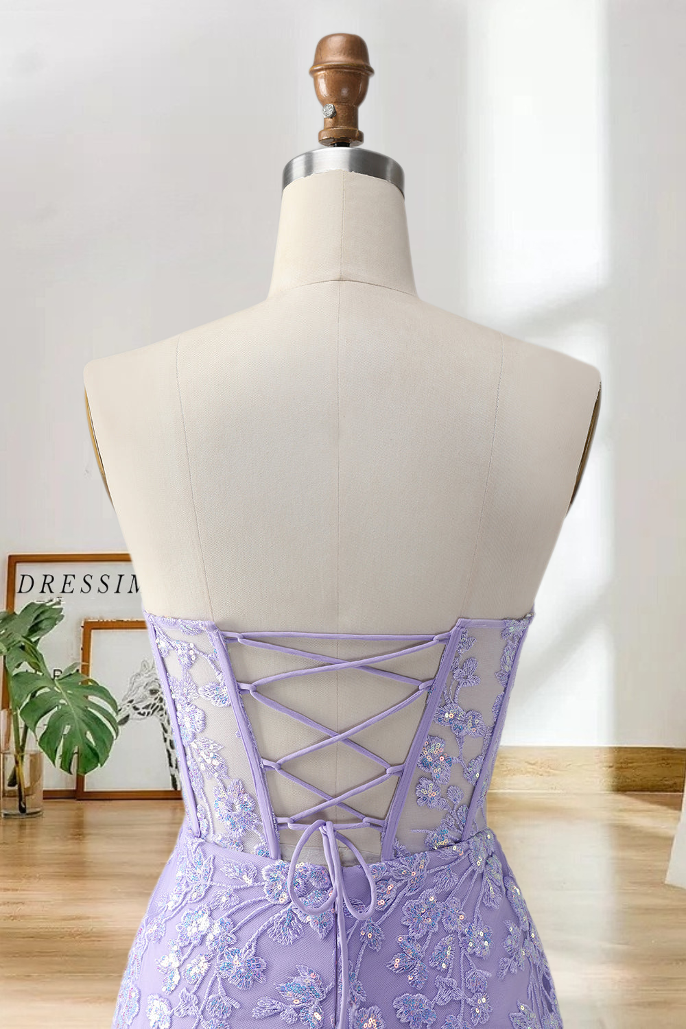 Dressime Bodycon Sweetheart Corset Tight Short/Mini Homecoming Dress with Sequin Appliques dressime