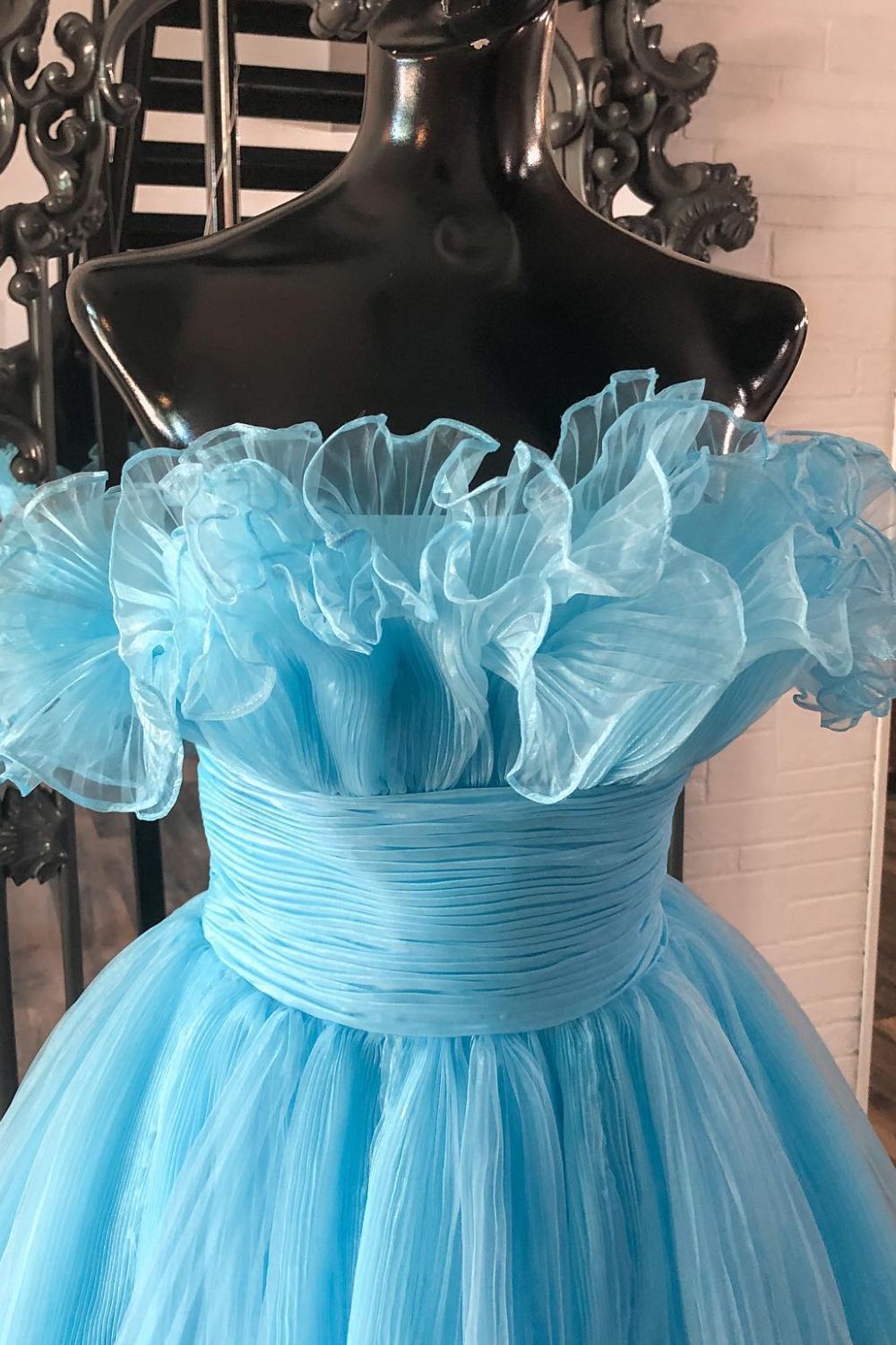 Dressime Cute Strapless Pleated Ruffles Short Homecoming Dresses dressime
