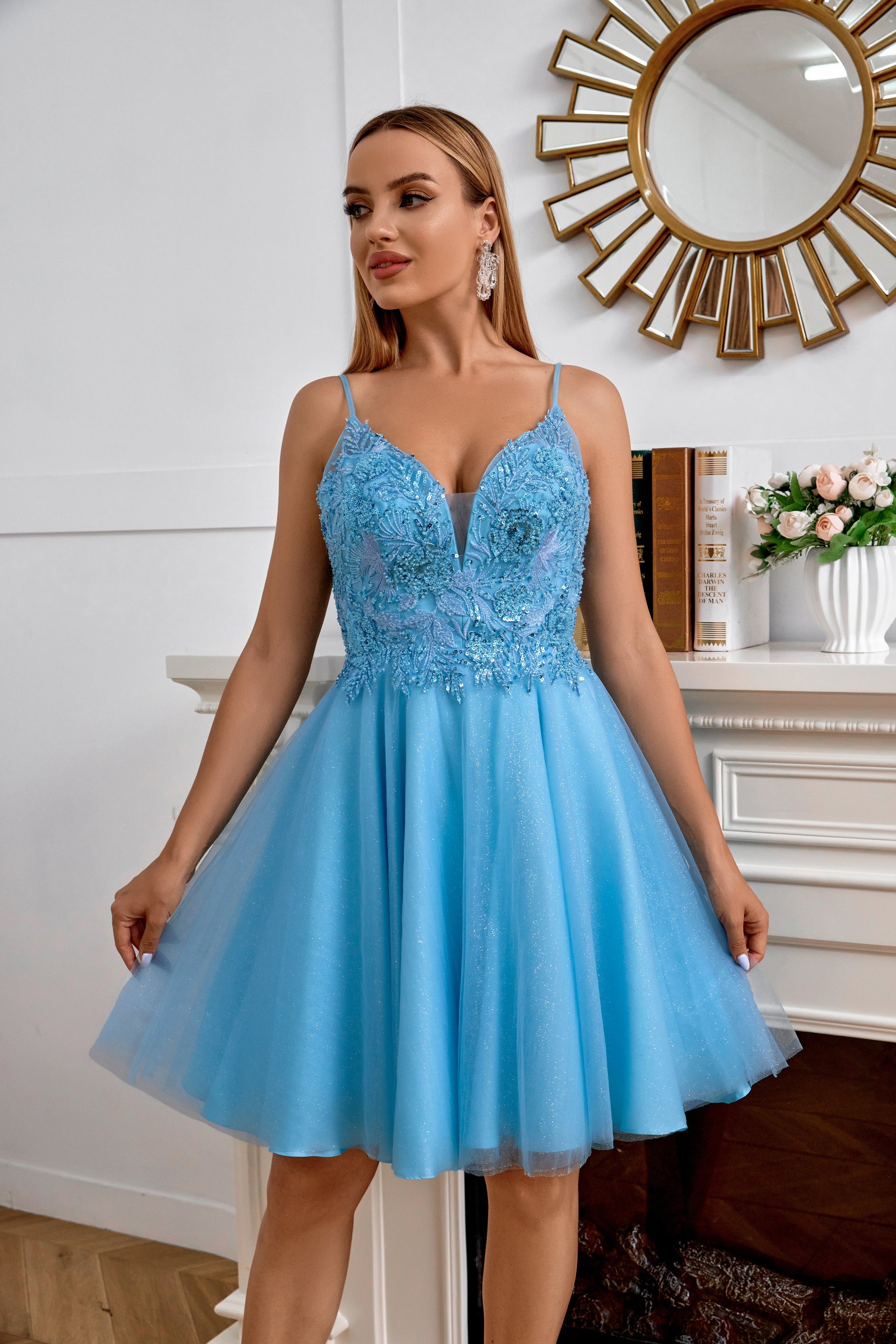 Cute Homecoming Dresses Zapaka Women Glitter Homecoming Dress With Sequins Orange A Line Cocktail Dress, Orange Cute Homecoming Dresses Zapaka Women Glitter Homecoming Dress With Sequins Orange A Line Cocktail Dress, Orange