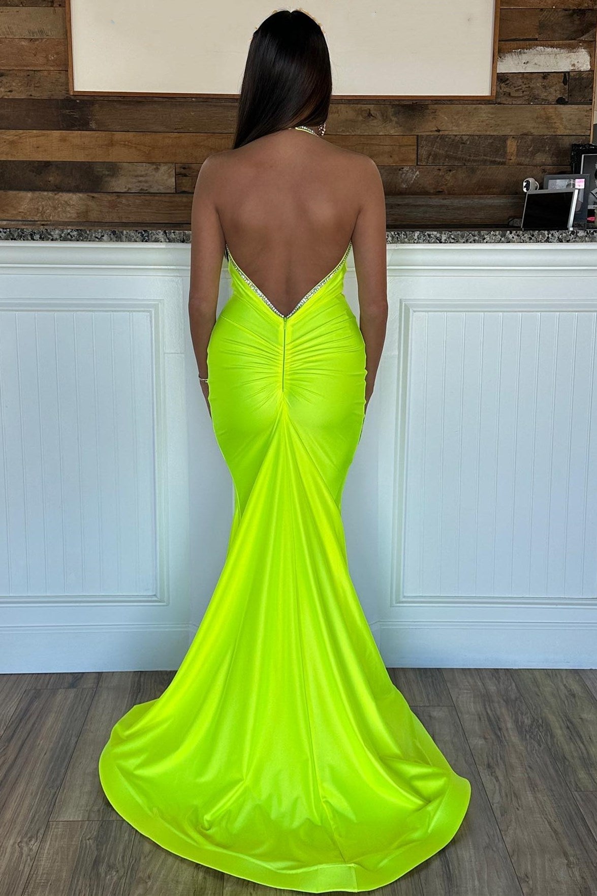 dressimeDressime Gorgeous Mermaid Spaghetti Straps Trumpet Long Prom Dress 