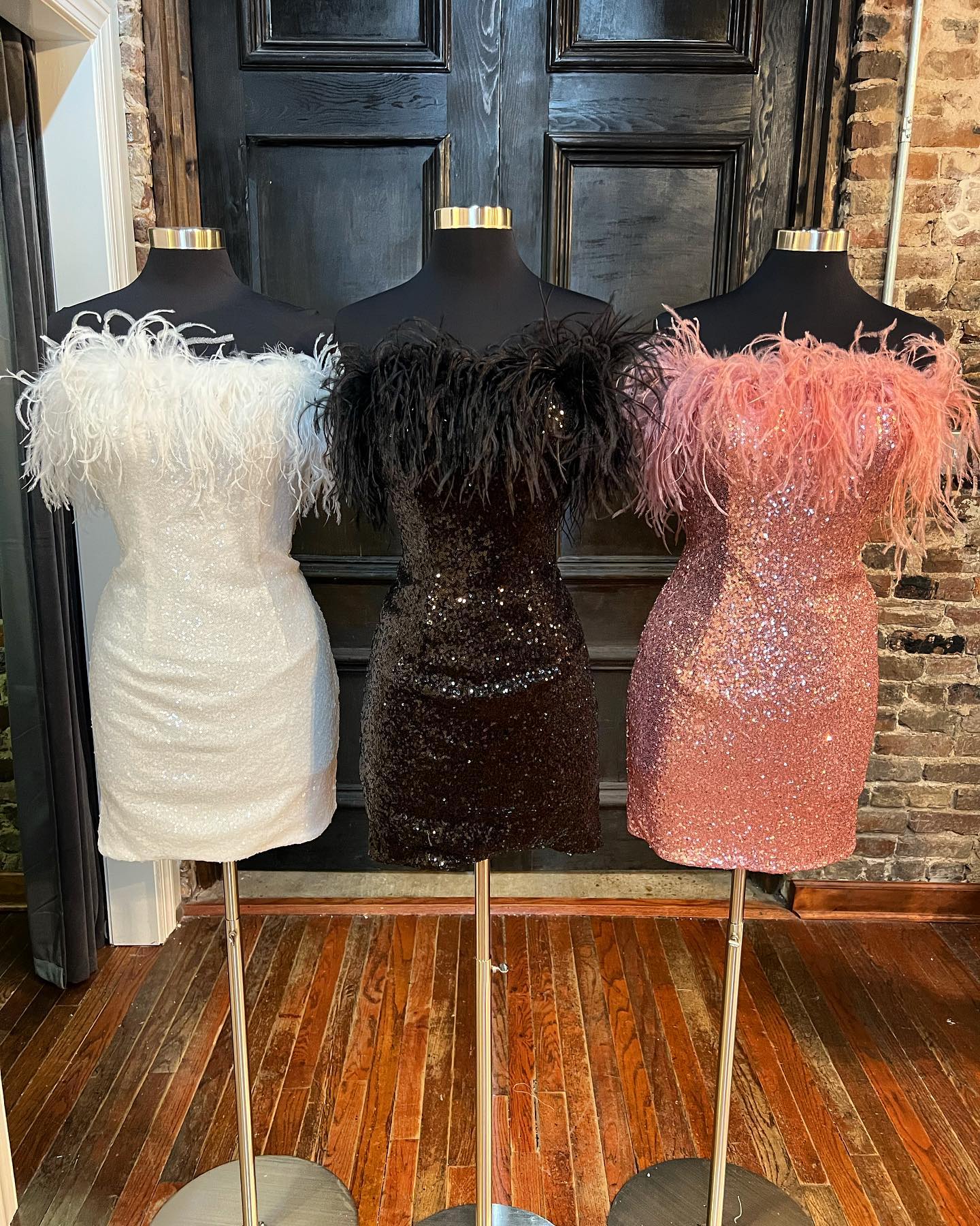 Dressime Lady Bodycon Sequin Feather Strapless Short/Mini Homecoming D dressime Dressime Lady Bodycon Sequin Feather Strapless Short/Mini Homecoming D dressime