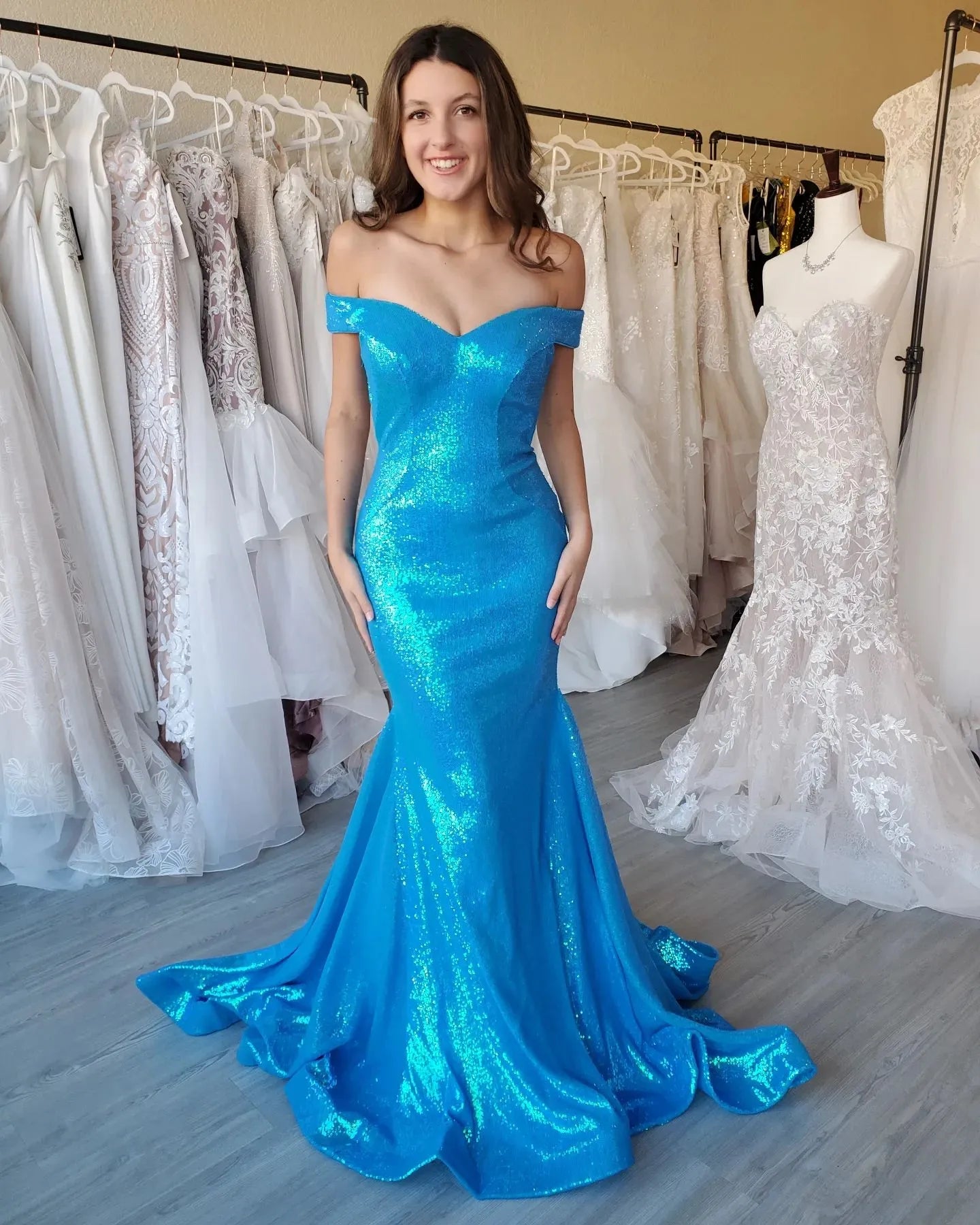 Dressime Mermaid Off The Shoulder Sequin Corset Open Back Long Prom Dr dressime Dressime Mermaid Off The Shoulder Sequin Corset Open Back Long Prom Dr dressime