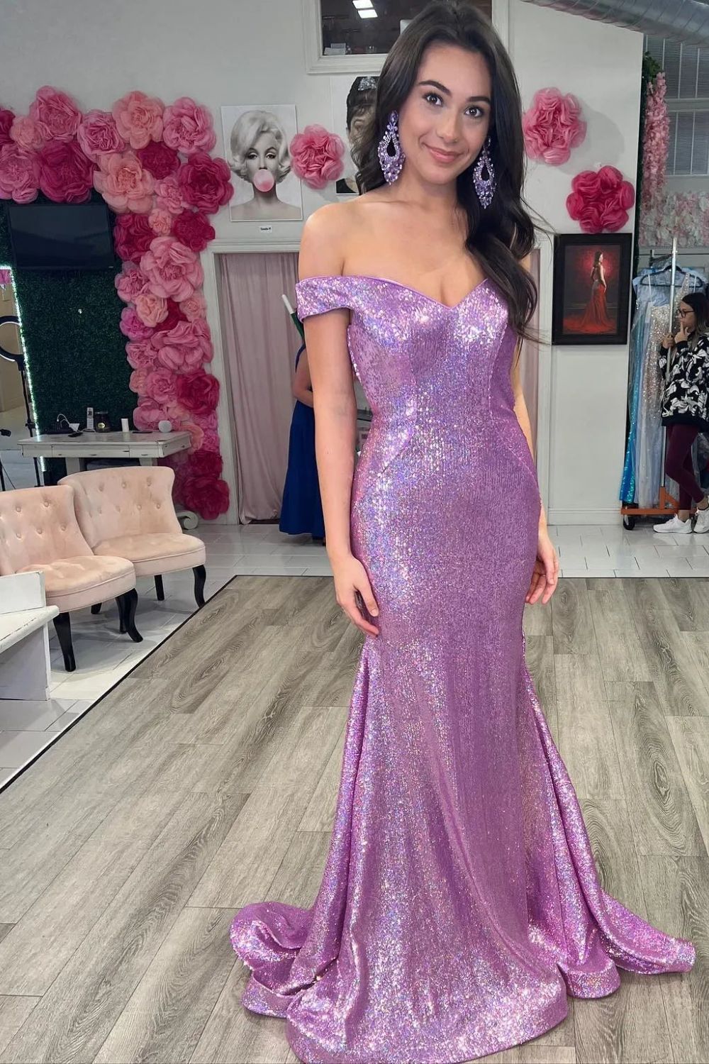 Dressime Mermaid Off The Shoulder Sequin Corset Open Back Long Prom Dr dressime Dressime Mermaid Off The Shoulder Sequin Corset Open Back Long Prom Dr dressime