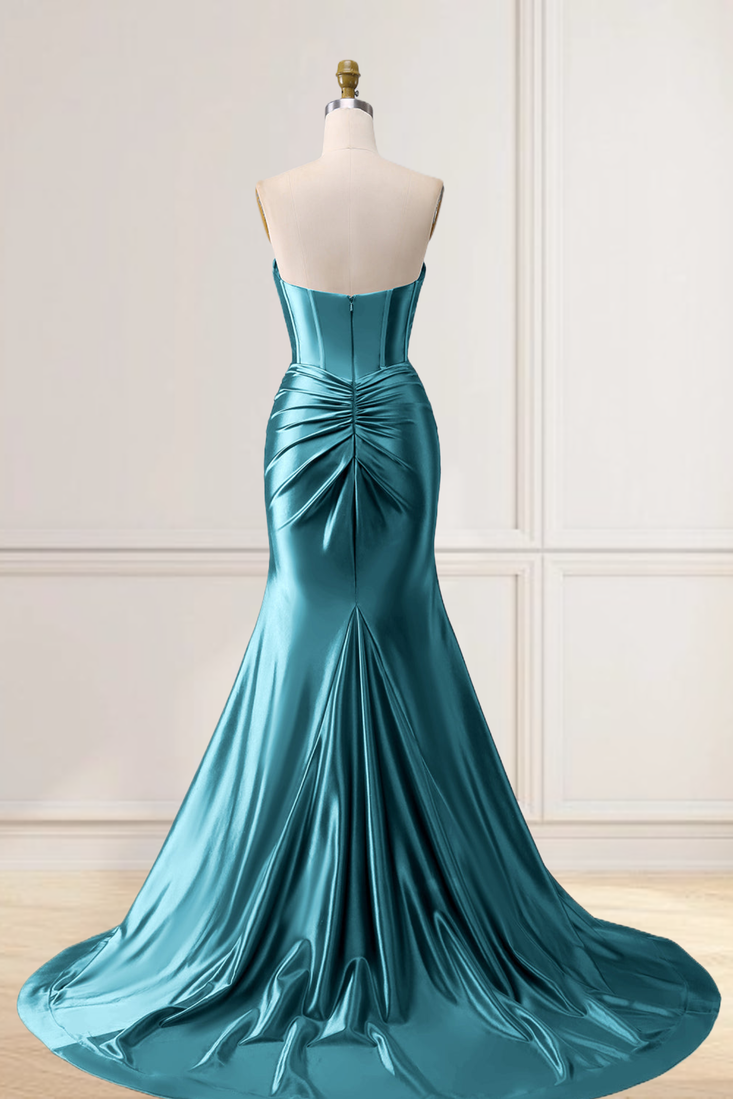 Dressime Mermaid Satin Sweetheart Cut Out Long Prom Dress with Slit dressime Dressime Mermaid Satin Sweetheart Cut Out Long Prom Dress with Slit dressime