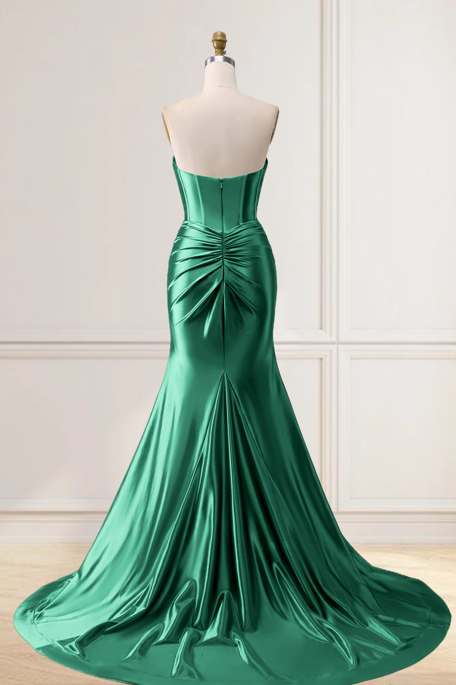 Dressime Mermaid Satin Sweetheart Cut Out Long Prom Dress with Slit dressime Dressime Mermaid Satin Sweetheart Cut Out Long Prom Dress with Slit dressime