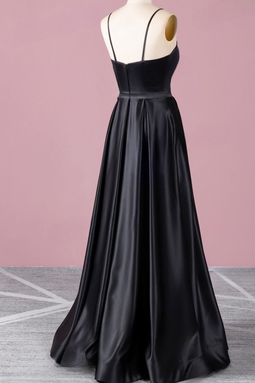 Dressime Sexy A line High Slit V Neck Spaghetti Straps Prom Dress Pock dressime Dressime Sexy A line High Slit V Neck Spaghetti Straps Prom Dress Pock dressime