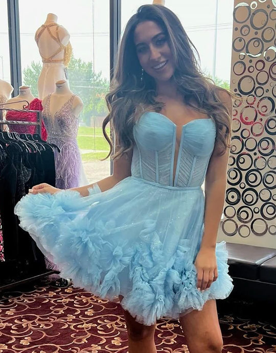 mini junior homecoming dresses Short Blush Pink Homecoming Dresses Lace Top Cute Junior Homecoming Dresses ARD1204