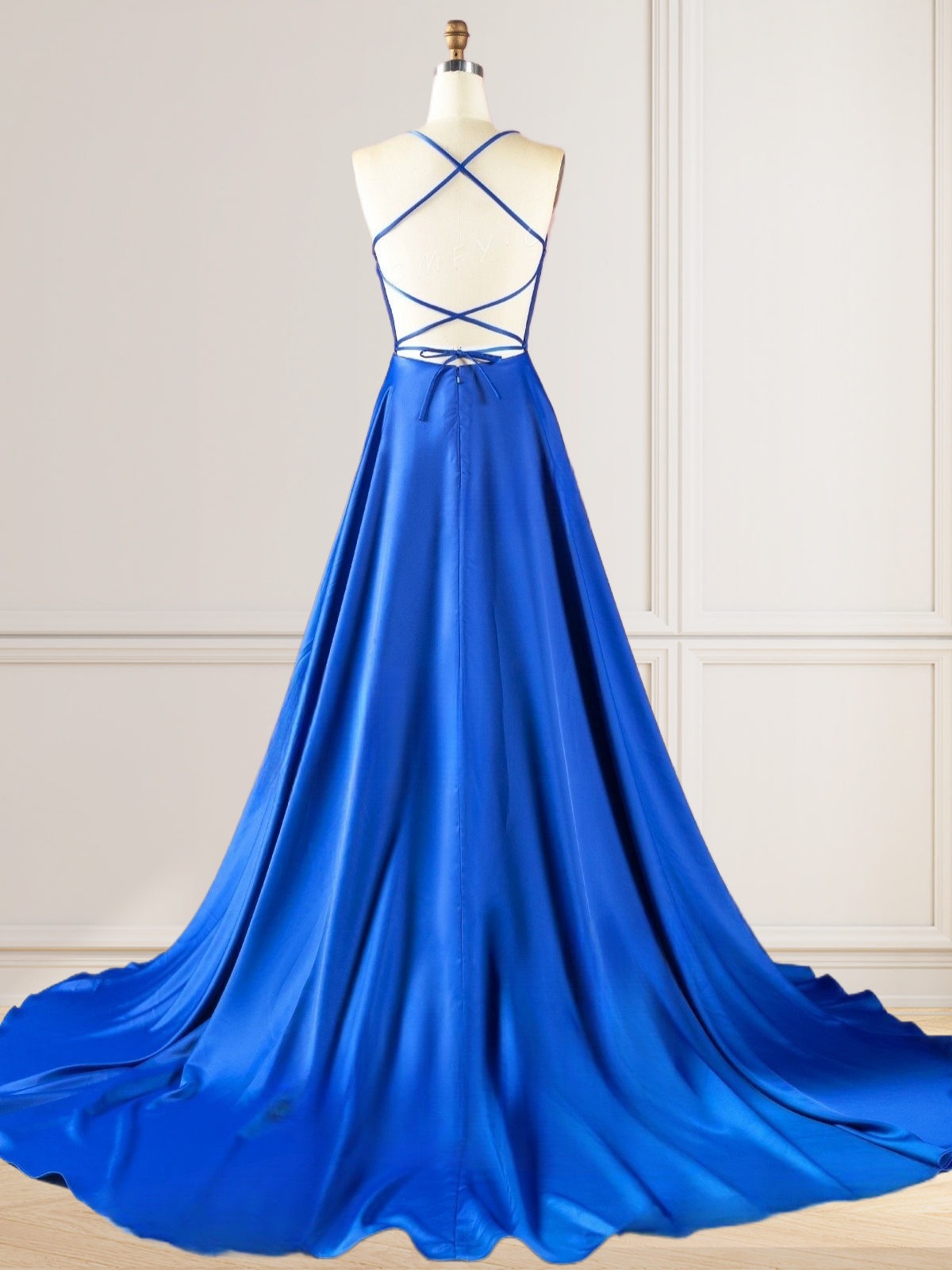 Dressime Spaghetti Straps Satin Long Red Open Back Simple Cheap Prom D dressime Dressime Spaghetti Straps Satin Long Red Open Back Simple Cheap Prom D dressime