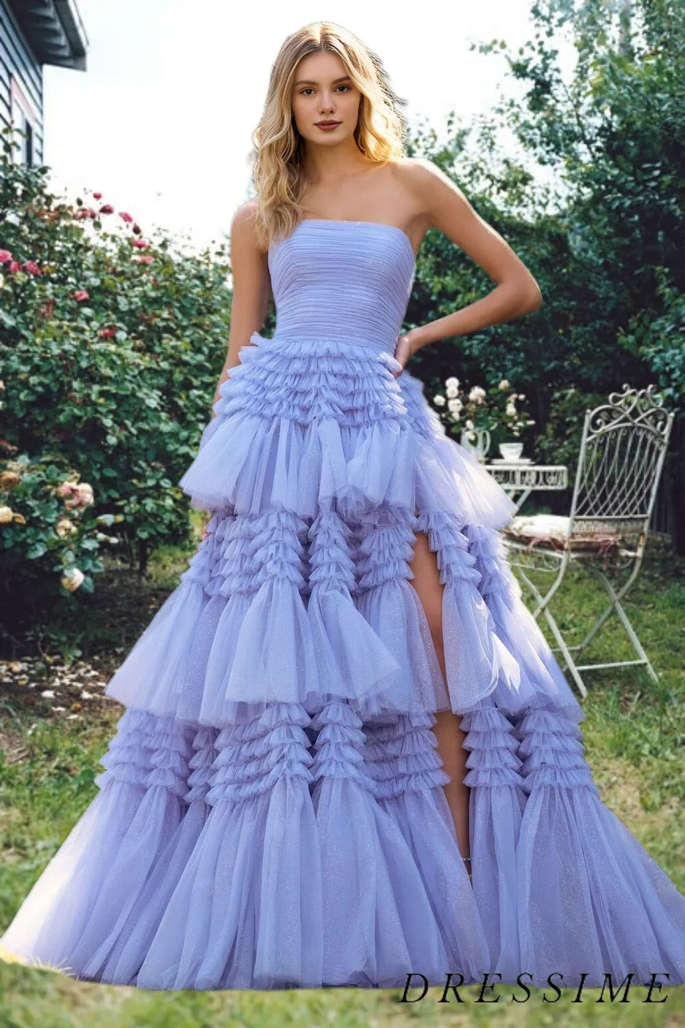 layered tulle maxi dress Dressime Strapless A-line Multi-Tiered Tulle Long Prom Dresses with Sl dressime layered tulle maxi dress Dressime Strapless A-line Multi-Tiered Tulle Long Prom Dresses with Sl dressime