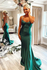 dressimeDressime Gorgeous Mermaid Spaghetti Straps Trumpet Long Prom Dress 